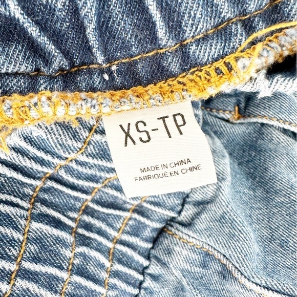 BDG Urban Outfitters Elastic Waist Cotton Blue Cutoff Shorts XS - Picture 5 of 7